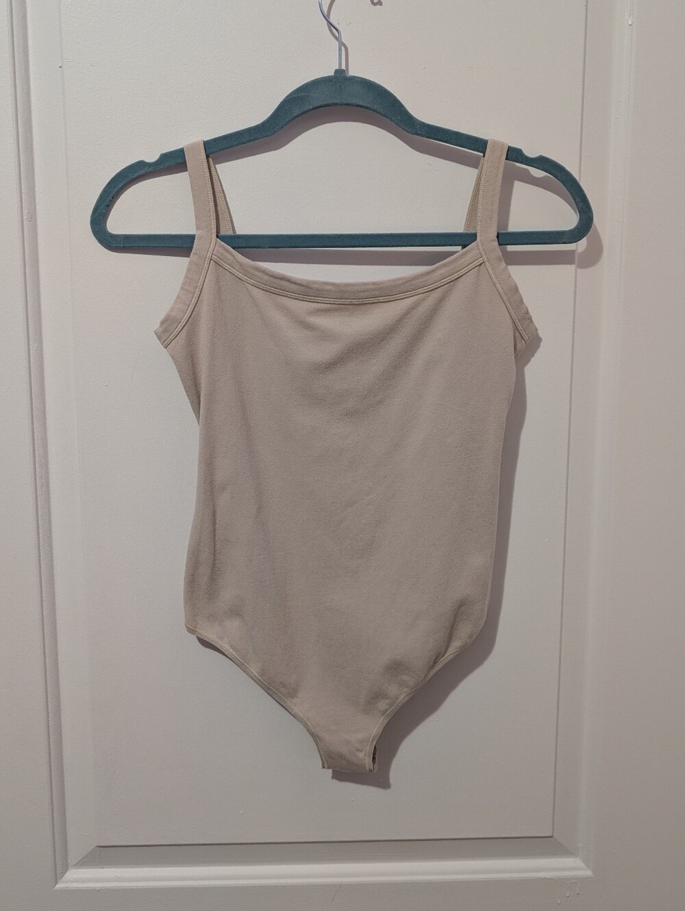 SKIMS Light Taupe Scoop Neck Bodysuit